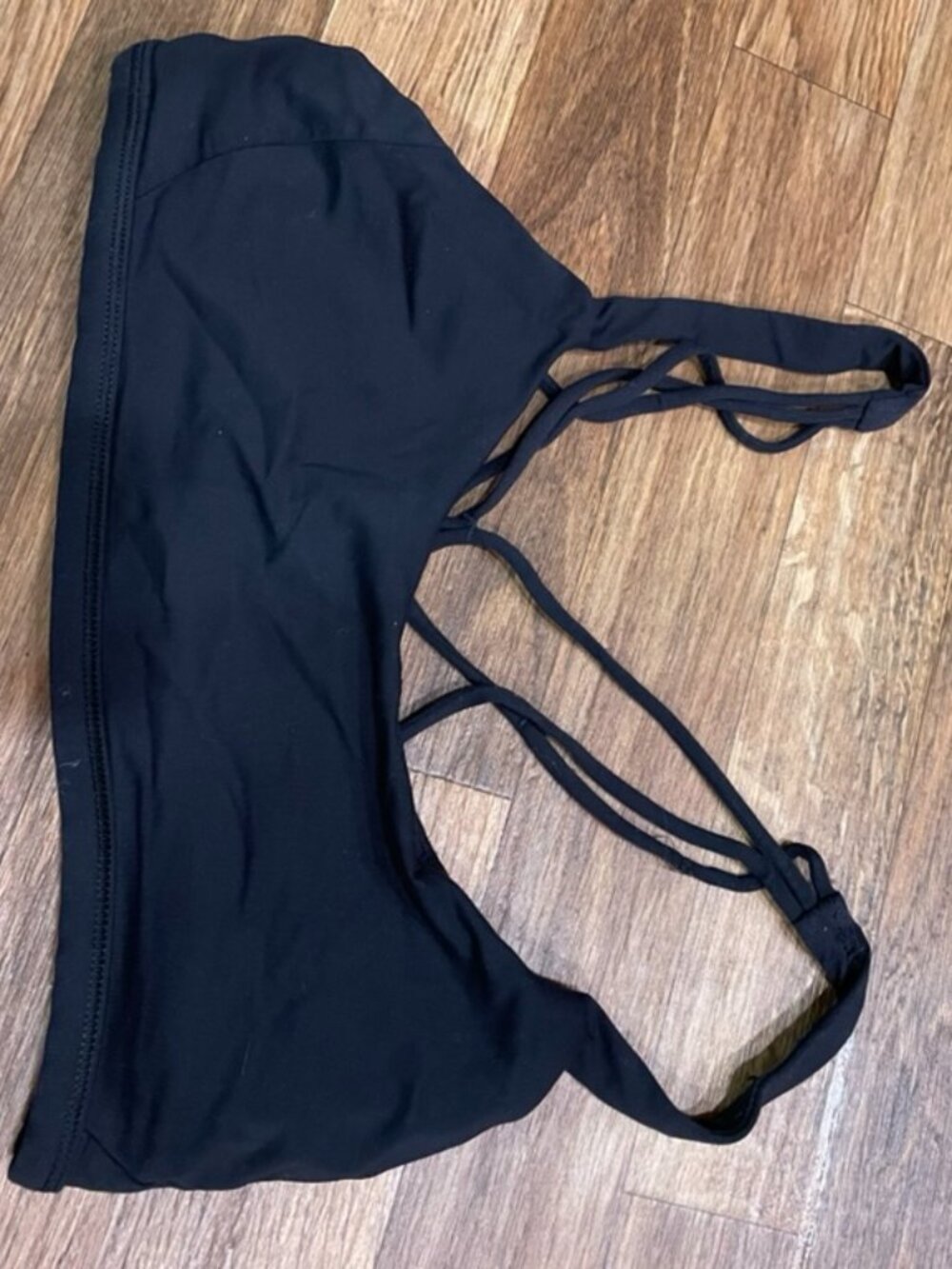 Lululemon Black Strappy Bra